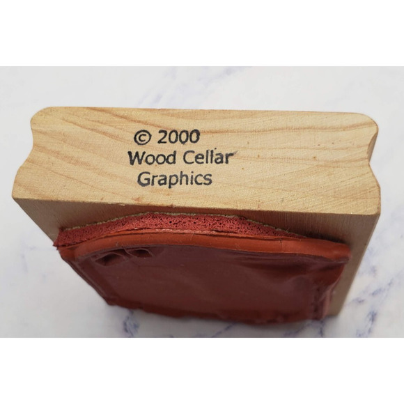 Goldfish Bowl Wood Cellar Graphics Wood Mounted Rubber Stamp - Picture 3 of 7